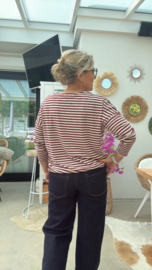 Anja bordeaux/beige