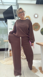 Evi broek bruin (huispakken stof)