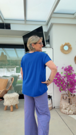 Anja cobaltblauw korte mouw