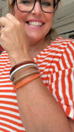 Set bruin/oranje