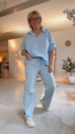 Zac & Zoe blauw gesteept