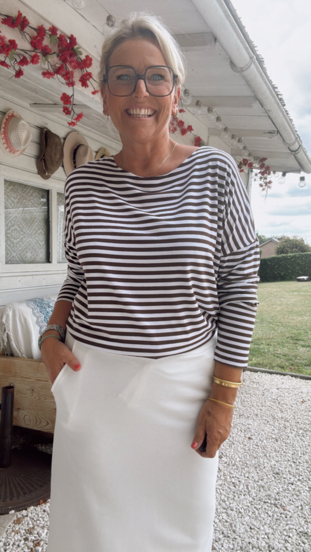 Anja bruin/wit