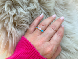 Nanda blauw/roze/paars