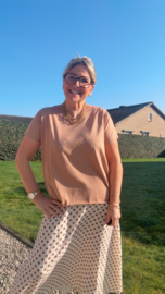 Anja bruin korte mouw