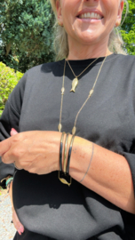 Gold/black bangle