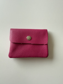 Kleine portefeuille fel roze