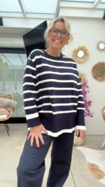 Lynn blauw/ecru