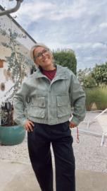 Irma vintage groen jeansjas