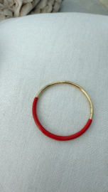 Gold/red bangle