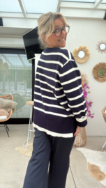 Lynn blauw/ecru
