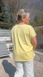 Anja geel korte mouw