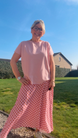 Anja oud roze korte mouw