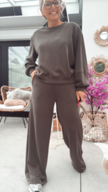 Evi broek kaki (huispakken stof)