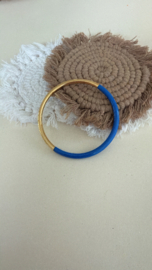 Gold/blue bangle