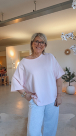 Mona roze korte mouw