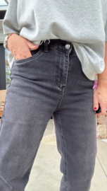 Karostar donkergrijs mom fit