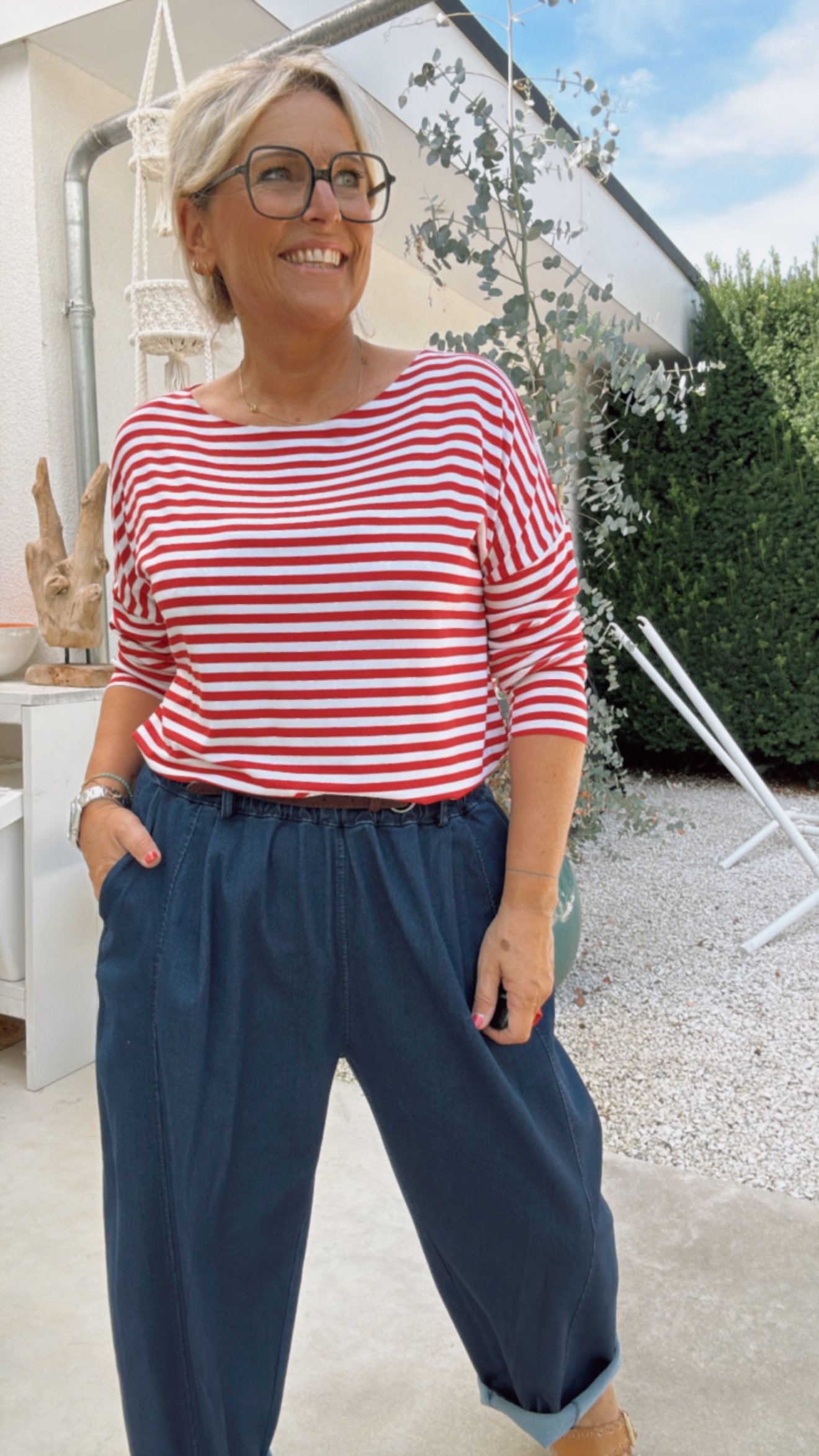 Anja rood/wit