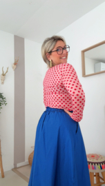Maud polka dot roze rood