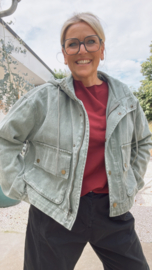 Irma vintage groen jeansjas