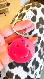 Smiley fluo roze
