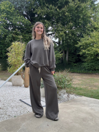 Evi broek kaki (huispakken stof)