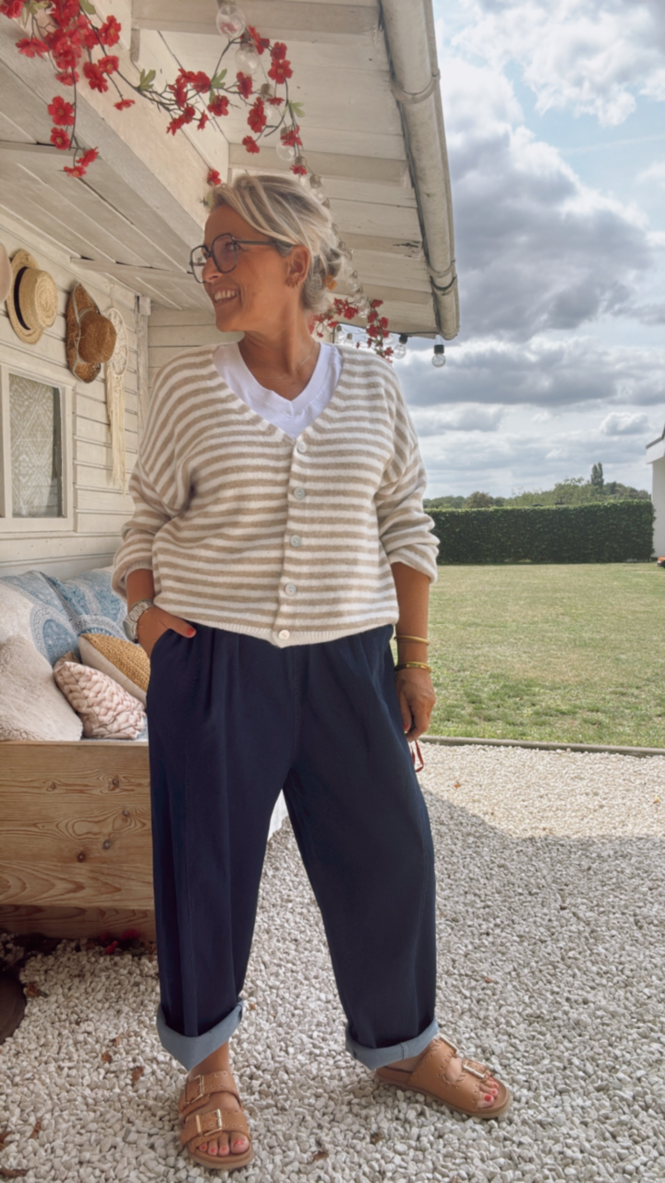 Zoë beige/ecru