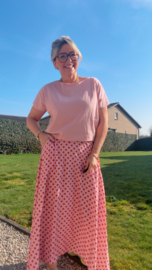 Anja oud roze korte mouw