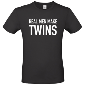 T-shirt Real men make twins