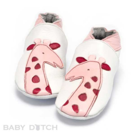Baby Dutch babyslofjes giraf roze