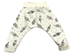 Babykleding Broekje Veertjes ecru / creme