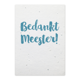 Groeikaart Bedankt Meester