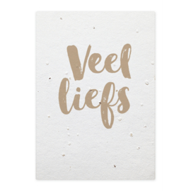 Groeikaart Veel Liefs