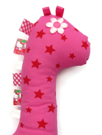 Giraffen Knuffel Hello Kitty fuchsia roze