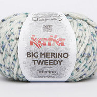 Katia - Big Merino Tweedy - Kleur 804 groen-wit blauw