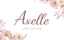 Kaartje Axelle bloem