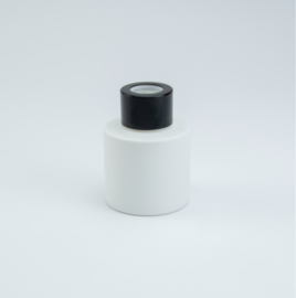 Huisparfum wit met zwarte dop