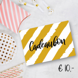 Cadeaubon 10 euro