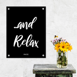 Tuinposter - And Relax - Klein (40x60cm)