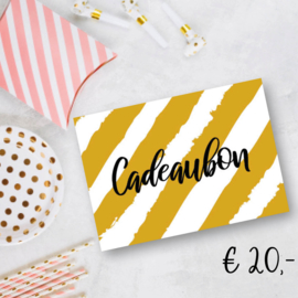 Cadeaubon 20 euro