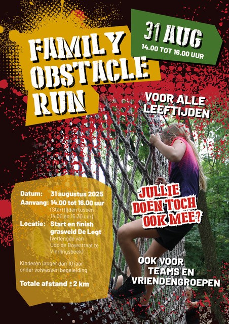 Ticket Family Obstacle Run - Volwassenen (18+ jaar)