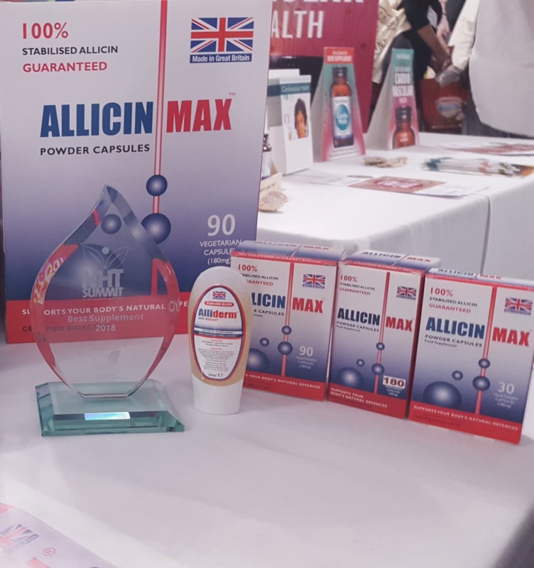 AllicinMax™ 90 capsules National 'Best Supplement Award 2018'