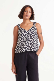 Zomerse top met zwart/wit patroon 51C/11023, Compañia Fantastica