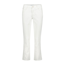 Kate offwhite & embroidery jeans, Red button