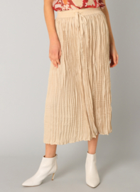 Farida geplooide beige rok, 5184, Yest