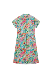 Linwenn jurk L-51-K dark lime,  Vila Joy
