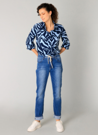 Olimpia Essential blauwe travel blouse 5140, Yest