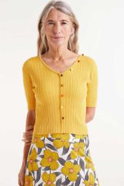 Yellow truitje met multi colour knoopjes 51C/10218 Compañia Fantastica
