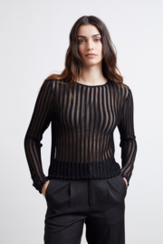 Mesh top met lange mouwen 12253, 24 Colours