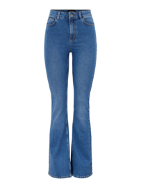 Peggy flared jeans medium blue denim, Pieces