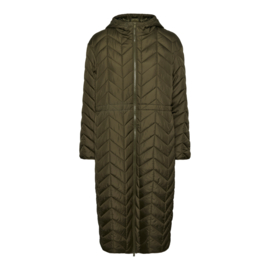 Jasmin ultra lange jas met capuchon a forest night, Pieces